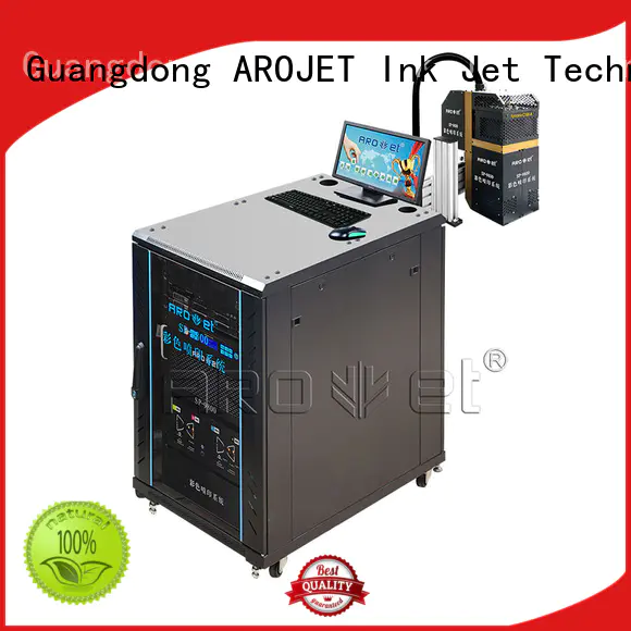 speed industrial inkjet coding printer multicolored Arojet company