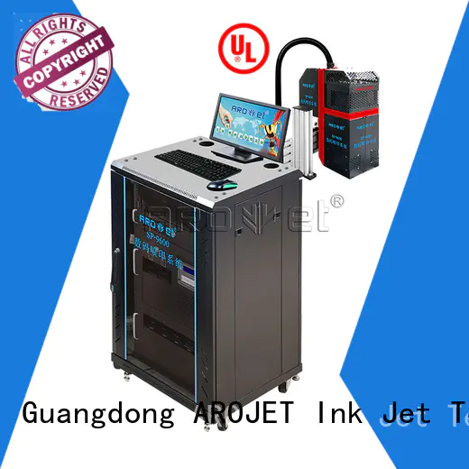 Arojet speed industrial inkjet printing from China for promotion