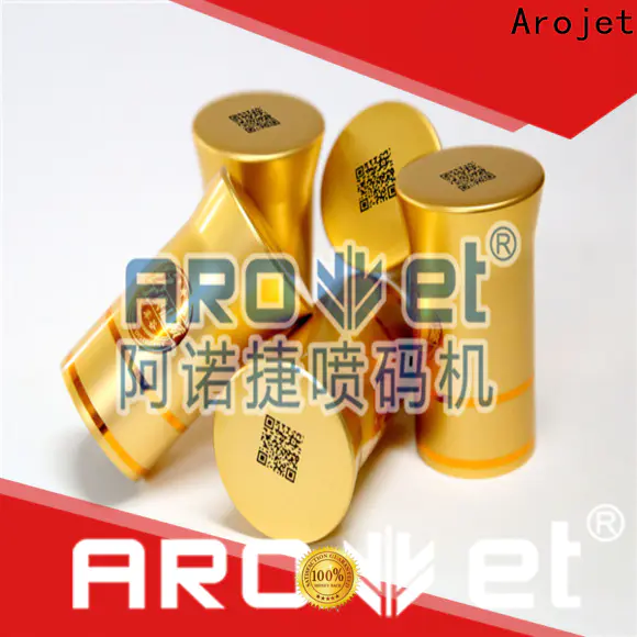 Arojet inkjet barcode label printer factory for bottle cap coding