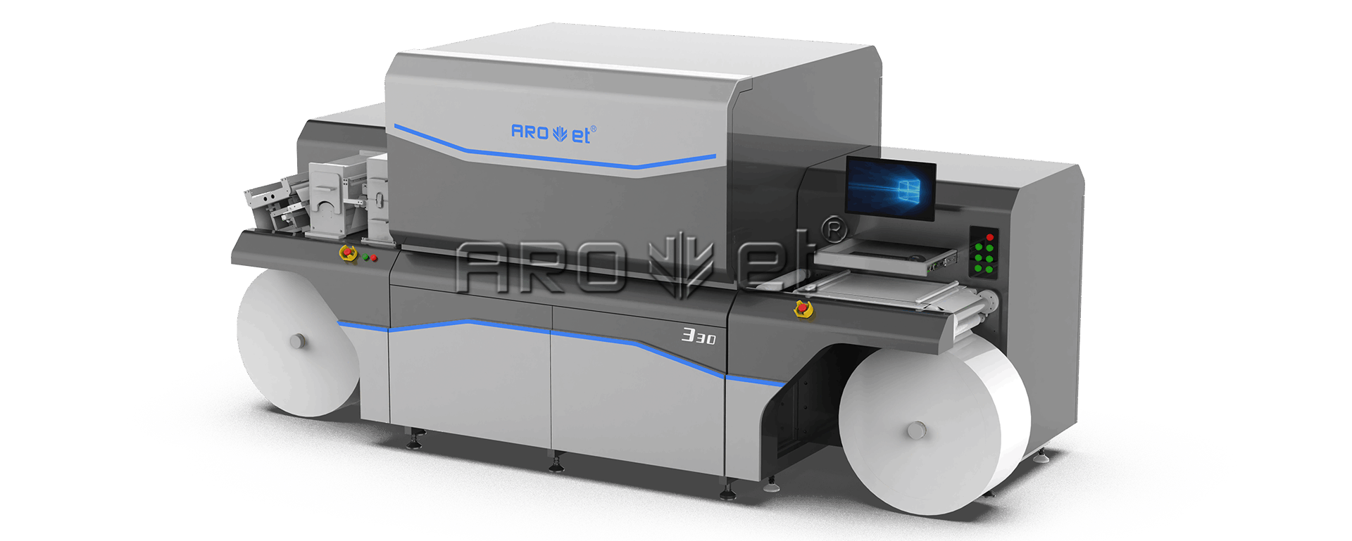 Digital label inkjet printing machine
